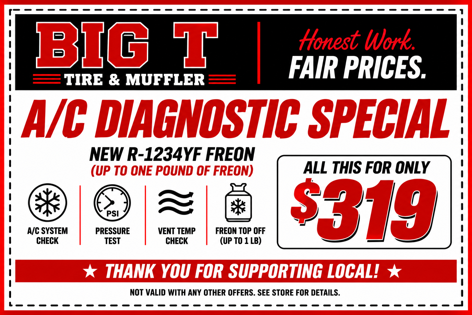 Call for current exhaust pricing