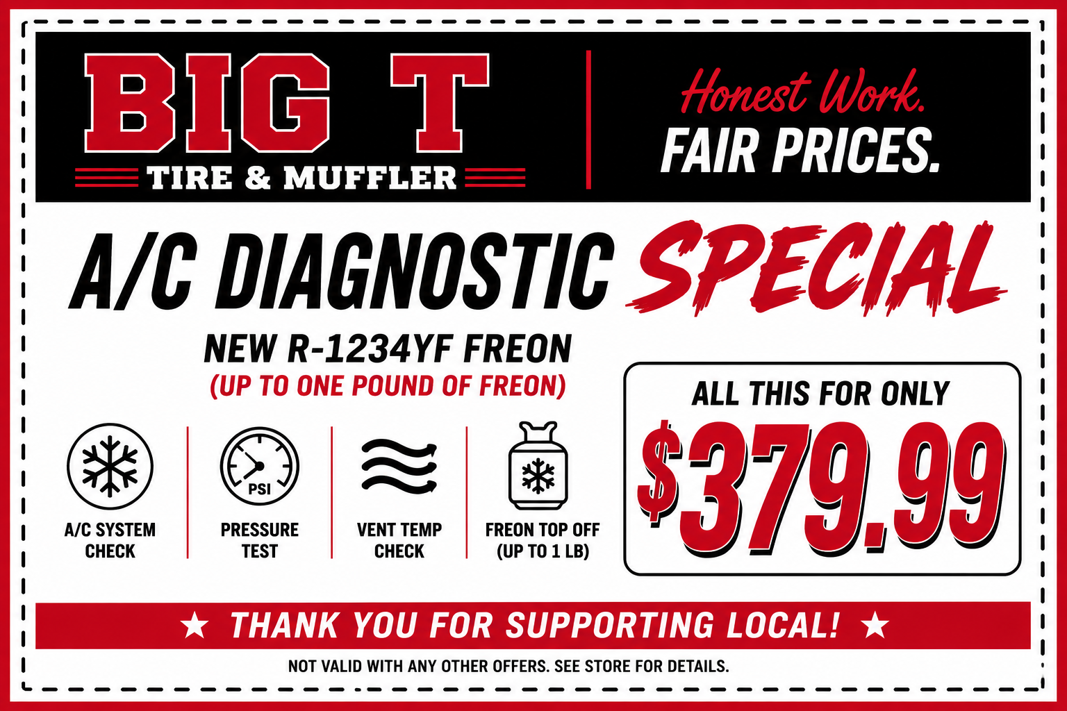 Call for current exhaust pricing